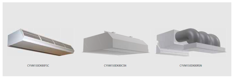 CYVS/M/L-DK-F/C/R  -  VRV için Biddle hava perdesi